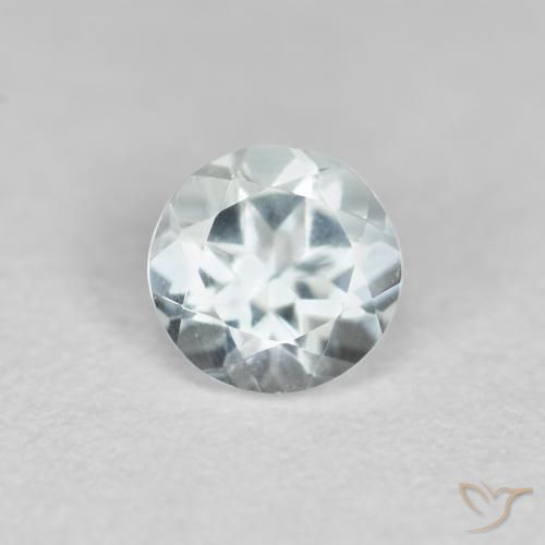 0.41ct Natural Pale Blue Aquamarine, Round, VVS-VS