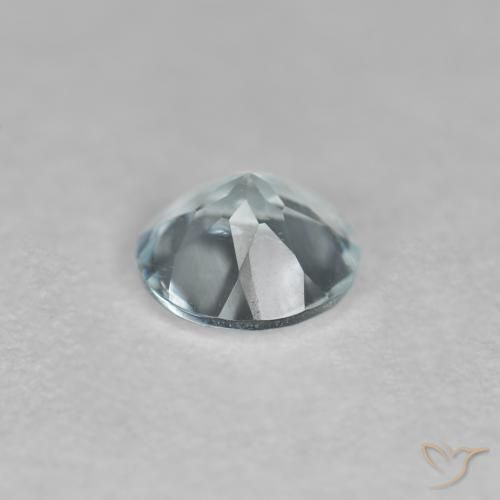 Aquamarine Gemstone in 5 mm (calibrated) Size for Sale, Aquamarine Stone in Light Greenish Blue Color