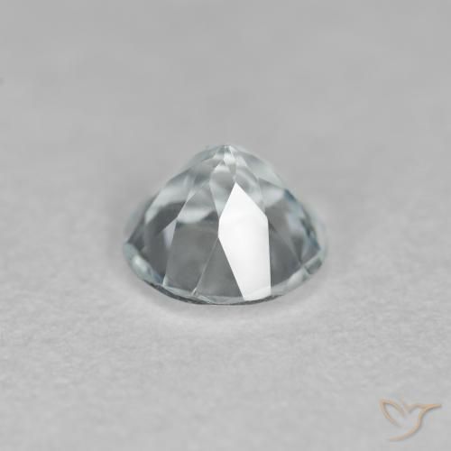 Aquamarine Gemstone in 5 mm (calibrated) Size for Sale, Aquamarine Stone in Light Greenish Blue Color