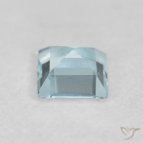 Aquamarine Gemstone in 3.8 x 3.8 mm Size for Sale, Aquamarine Stone in Light Blue Color