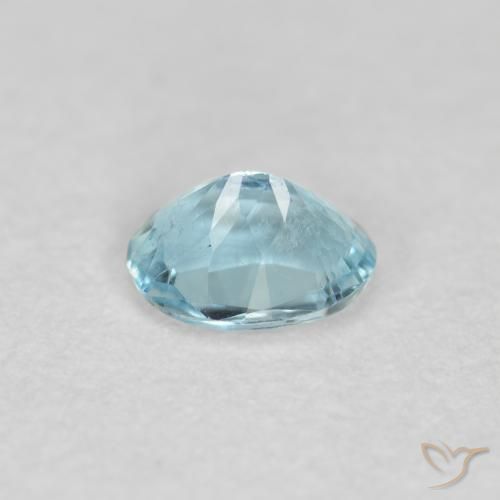 Aquamarine Gemstone in 5 x 3.8 mm Size for Sale, Aquamarine Stone in Light Aqua Blue Color
