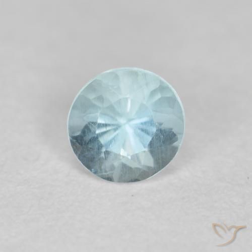0.31ct Natural Baby Blue Aquamarine, Round, VS-SI