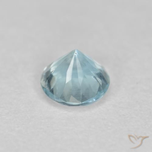 Aquamarine Gemstone in 4.5 mm (calibrated) Size for Sale, Aquamarine Stone in Baby Blue Color