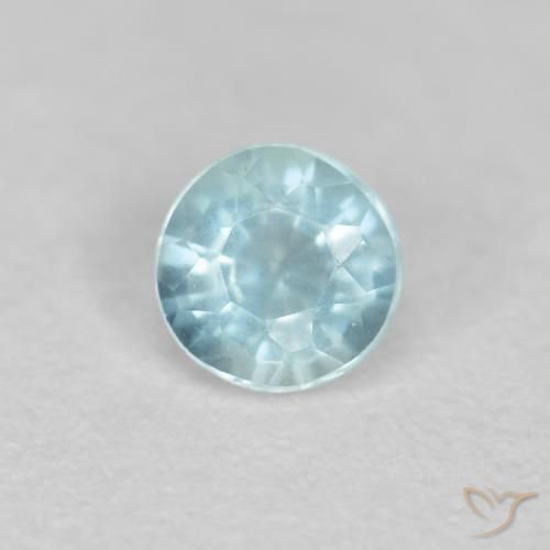 0.18ct Natural Light Blue Aquamarine, Round, VS-SI