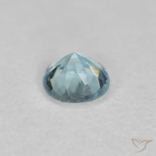 Aquamarine Gemstone in 3.8 mm Size for Sale, Aquamarine Stone in Light Blue Color