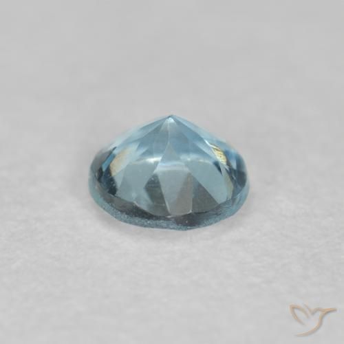 Aquamarine Gemstone in 3.8 mm Size for Sale, Aquamarine Stone in Light Maya Blue Color