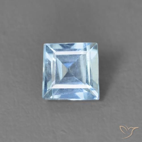 0.17ct Natural Maya Blue Aquamarine, Square, VS
