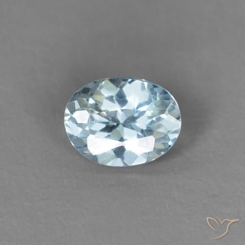 0.23ct Natural Baby Blue Aquamarine, Oval, VS