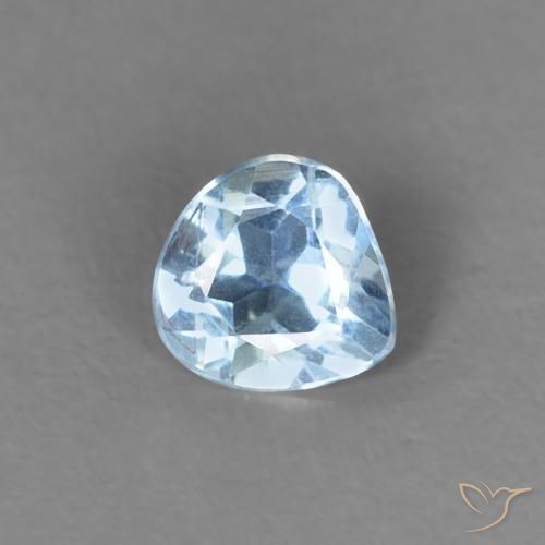 0.18ct Natural Baby Blue Aquamarine, Pear Shape, VS