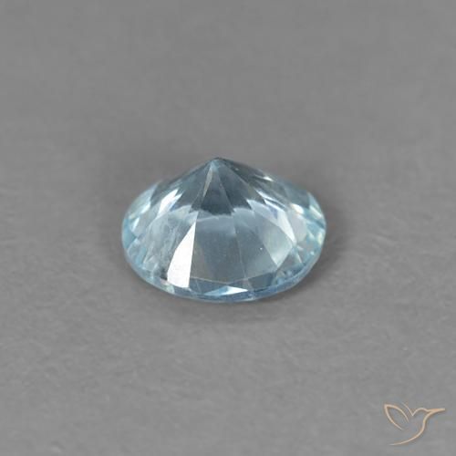 Aquamarine Gemstone in 4.3 mm Size for Sale, Aquamarine Stone in Pale Blue Color