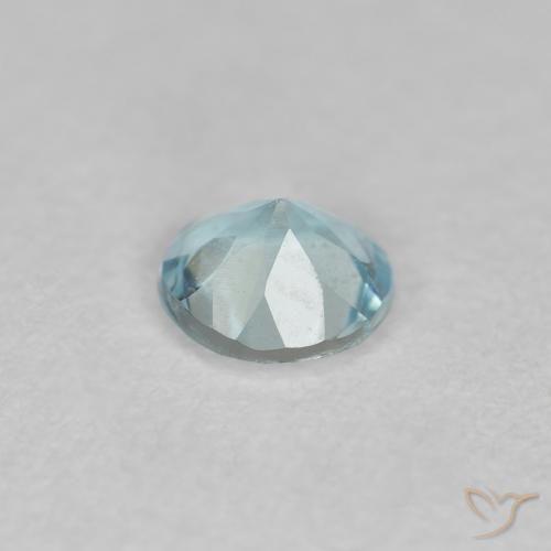 Aquamarine Gemstone in 4 mm (calibrated) Size for Sale, Aquamarine Stone in Light Blue Color