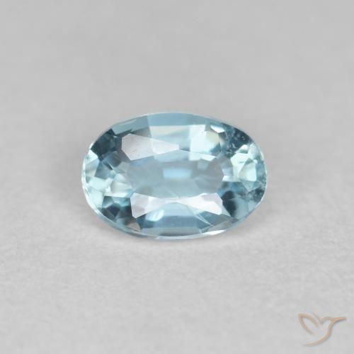 0.33ct Natural Sky Blue Aquamarine, Oval, VS