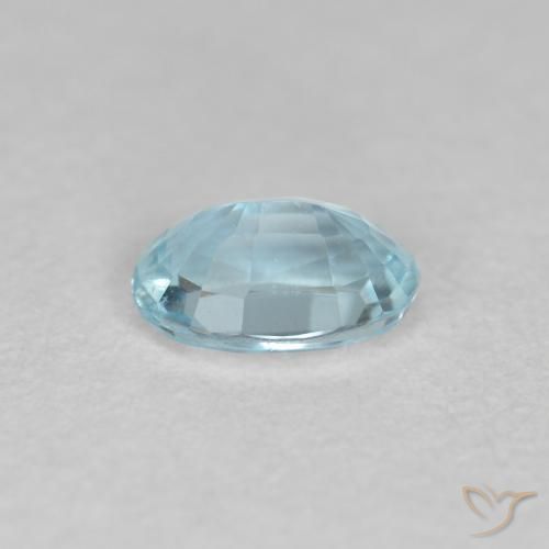 Aquamarine Gemstone in 5.5 x 3.8 mm Size for Sale, Aquamarine Stone in Sky Blue Color