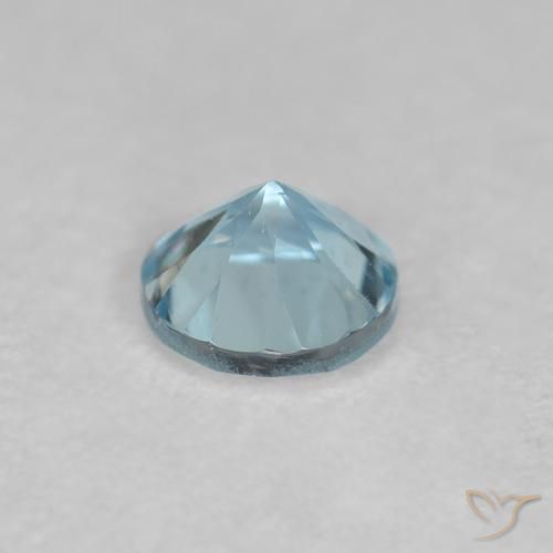 Aquamarine Gemstone in 4 mm (calibrated) Size for Sale, Aquamarine Stone in Light Blue Color