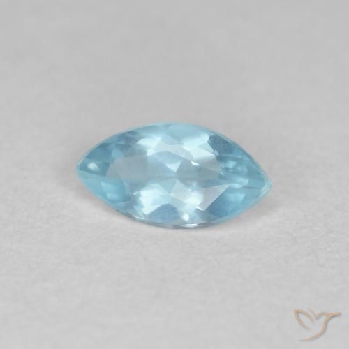 0.33ct Natural Baby Blue Aquamarine, Marquise, VS