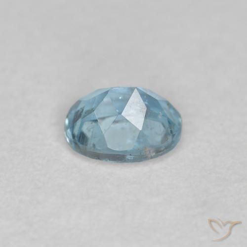 Aquamarine Gemstone in 4.1 x 3.2 mm Size for Sale, Aquamarine Stone in Light Blue Color