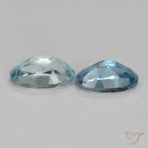 Aquamarine Gemstones in 5.3 x 3.2 mm Size for Sale, Aquamarine Stones in Very Light Blue Color