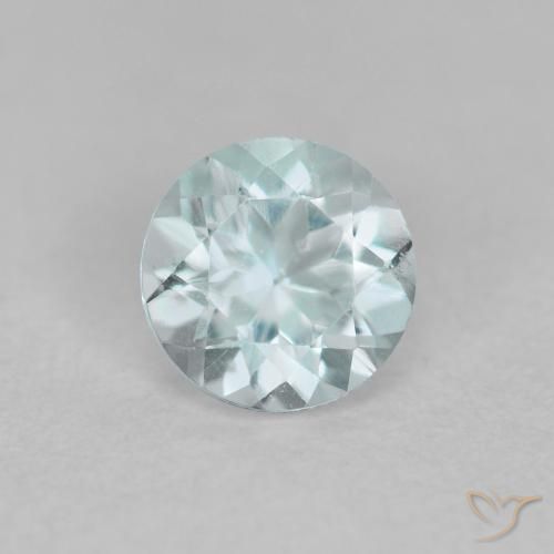 0.41ct Natural Light Blue Aquamarine, Round, VS