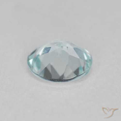 Aquamarine Gemstone in 5 mm (calibrated) Size for Sale, Aquamarine Stone in Light Aqua Blue Color