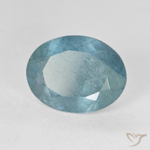 5.00ct Natural Light Bluish Turquoise Aquamarine, Oval, VS-SI