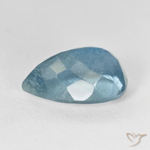 Aquamarine Gemstone in 15 x 10 mm (calibrated) Size for Sale, Aquamarine Stone in Bluish Green Color