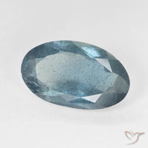 5.79 ct Turquoise Aquamarine Stone, Natural Aquamarine in Oval Facet Shape for Sale