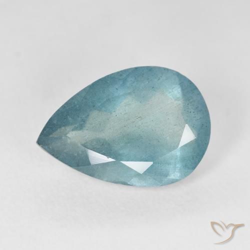 5.16ct Natural Light Blue Aquamarine, Pear Shape, VS-SI