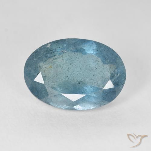 5.63ct Natural Light Blue Aquamarine, Oval, VS-SI
