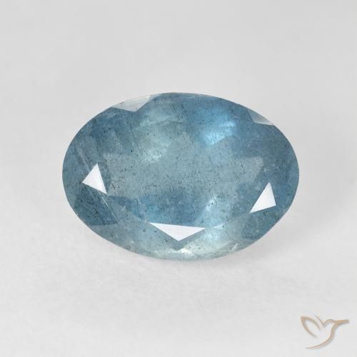 5.28ct Natural Light Blue Aquamarine, Oval, VS-SI