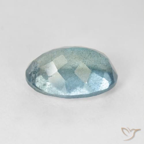 Aquamarine Gemstone in 13.4 x 9.6 mm Size for Sale, Aquamarine Stone in Light Blue Color