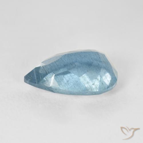 Aquamarine Gemstone in 13 x 9 mm (calibrated) Size for Sale, Aquamarine Stone in Light Greenish Blue Color