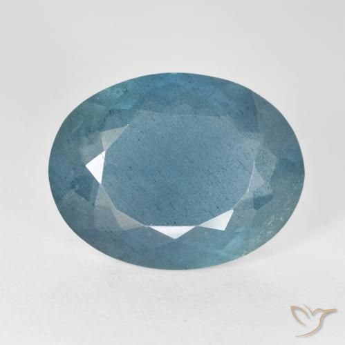 12.80ct Natural Greenish Blue Aquamarine, Oval, VS-SI