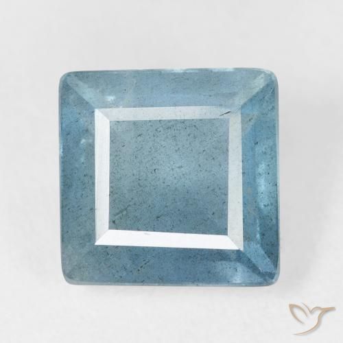 4.81ct Natural Light Bluish Turquoise Aquamarine, Square, VS-SI
