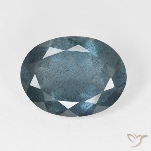 6.07 ct Blue Aquamarine Gemstone, Aquamarine Gem in Oval Facet Shape for Sale.
