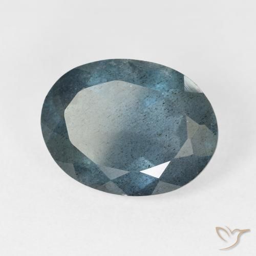 6.07 ct Blue Aquamarine Stone, Natural Aquamarine in Oval Facet Shape for Sale