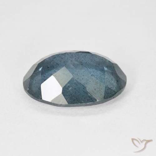 Aquamarine Gemstone in 14.4 x 10.9 mm Size for Sale, Aquamarine Stone in Deep Navy Blue Color