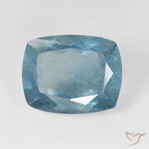 6.54ct Turquoise Aquamarine, Cushion, VS-SI