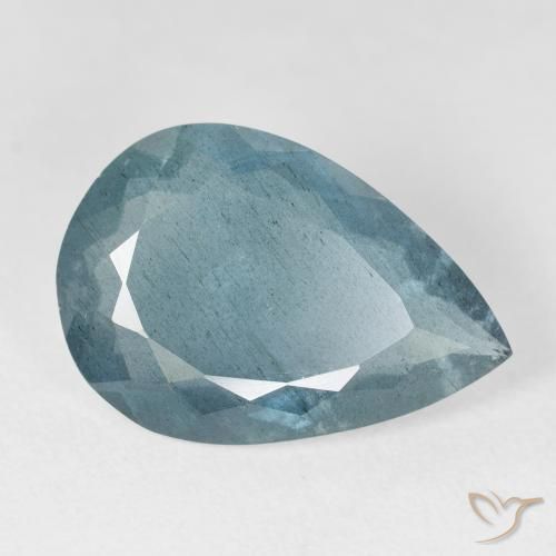 8.74ct Natural Bluish Green Aquamarine, Pear Shape, VS-SI