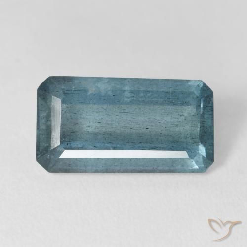 6.79 ct Blue Aquamarine Gemstone, Aquamarine Gem in Octagon Step Cut Shape for Sale.