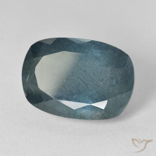 9.84 ct Blue Aquamarine Stone, Natural Aquamarine in Cushion-Cut Shape for Sale