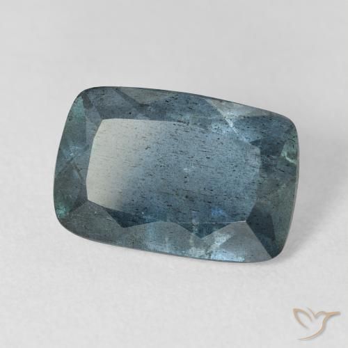4.67 ct Blue Aquamarine Stone, Natural Aquamarine in Cushion-Cut Shape for Sale