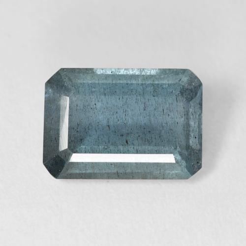 4.25 ct Blue Aquamarine Gemstone, Aquamarine Gem in Octagon Step Cut Shape for Sale.