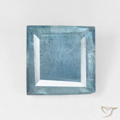 4.70ct Natural Light Blue Aquamarine, Square, VS-SI
