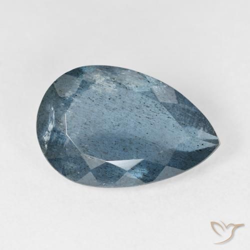 6.78 ct Blue Aquamarine Gemstone, Aquamarine Gem in Pear Facet Shape for Sale.
