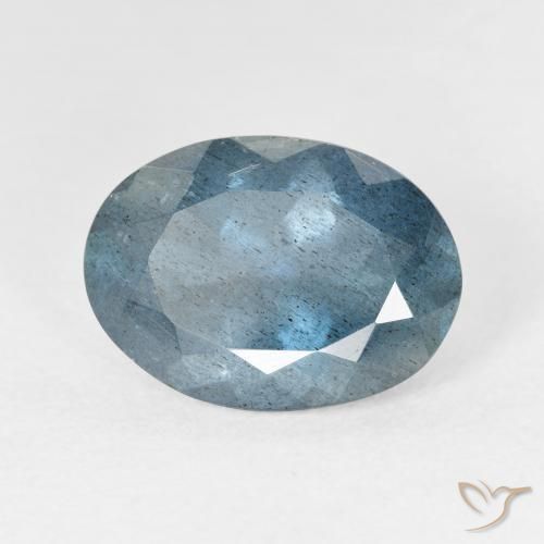 5.08 ct Blue Aquamarine Stone, Natural Aquamarine in Oval Facet Shape for Sale