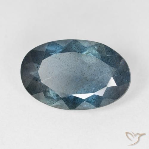 7.33 ct Blue Aquamarine Stone, Natural Aquamarine in Oval Facet Shape for Sale