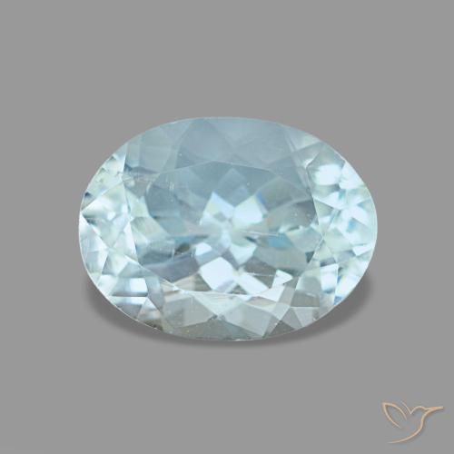 1.21ct Blue Aquamarine, Oval, VS