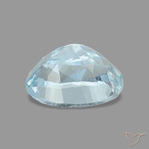 Aquamarine Gemstone in 8 x 6 mm (calibrated) Size for Sale, Aquamarine Stone in Light Blue Color