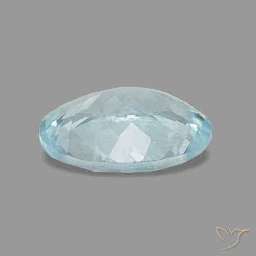 Aquamarine Gemstone in 8 x 6 mm (calibrated) Size for Sale, Aquamarine Stone in Baby Blue Color