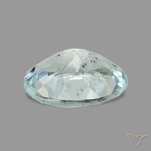Aquamarine Gemstone in 8 x 6 mm (calibrated) Size for Sale, Aquamarine Stone in Light Aqua Blue Color